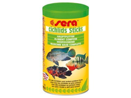 Sera základní krmivo pro středně velké a velké cichlidy Cichlids Stick 1000 ml NATURE