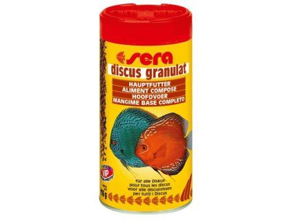 Sera základní krmivo pro terčovce a jiné náročné ryby Discus Granulat 250 ml NATURE