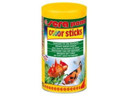 Sera vybarvovací krmivo pro zlaté a studenovodní ryby Pond Color Sticks 1000 ml NATURE