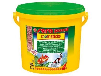 Sera vybarvovací krmivo pro zlaté a studenovodní ryby Pond Color Sticks 3,8 l NATURE