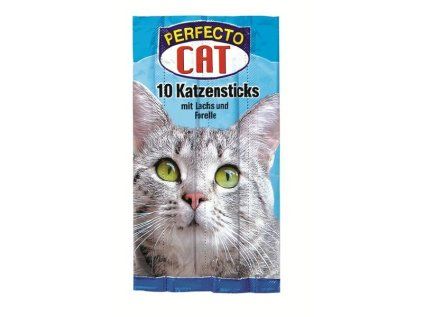 Perfecto Cat Jerkys losos + pstruh 10 ks
