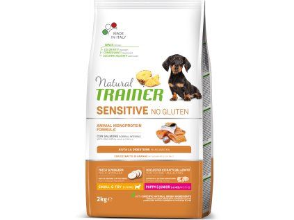 Natural Trainer Sensitive No Gluten Puppy & Junior Mini losos 2 kg