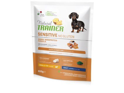 Natural Trainer Sensitive No gluten Adult Mini losos 800 g