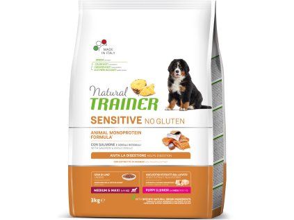 Natural Trainer Sensitive No gluten Adult M/M losos 3 kg