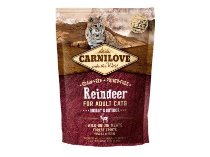 Carnilove Cat Grain Free Reindeer Adult Energy & Outdoor 400 g