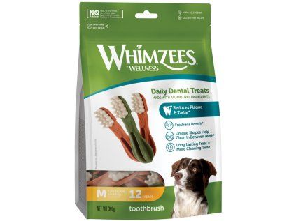 WHIMZEES dentální pamlsek zubní kartáček M 12ks