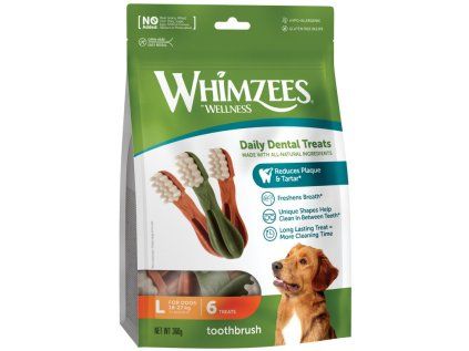 WHIMZEES dentální pamlsek zubní kartáček L 6ks