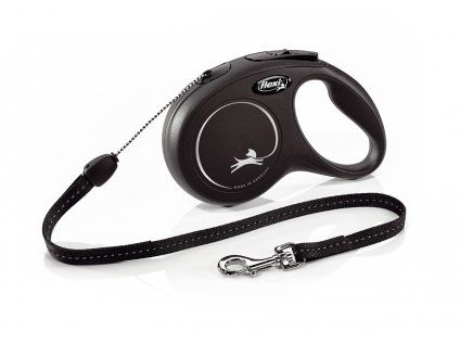 Flexi New Classic S šnůra 8m/12kg černá