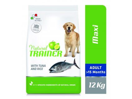 Natural Trainer Maxi Adult ryba a rýže 12 kg