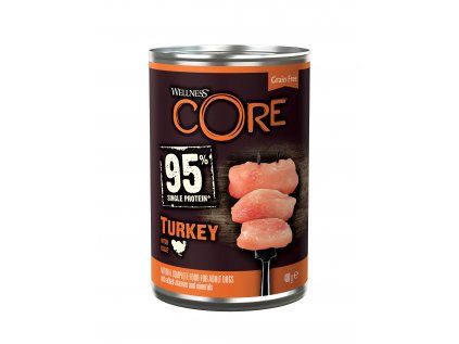 Wellness Dog konzerva 95 % krůta s kapustou 400 g