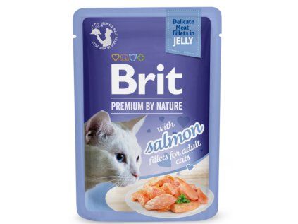 Kapsička Brit Premium Cat Delicate Fillets in Jelly with Salmon 85 g