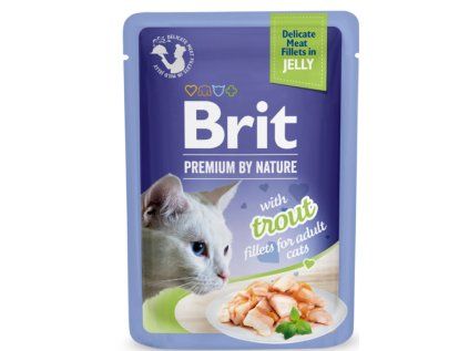 Kapsička Brit Premium Cat Delicate Fillets in Jelly with Trout 85 g