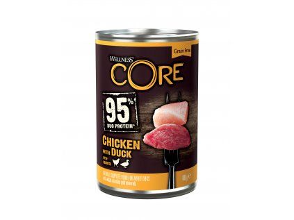 Konzerva Wellness CORE 95 Dog kuře a kachna 400 g
