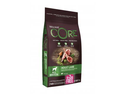 Wellness Core Dog jehnečí 10 + 2 kg