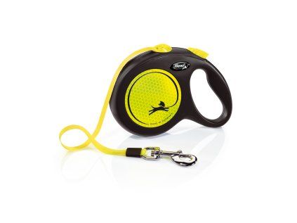 Flexi New Neon L pásek 5m/50 kg žluté