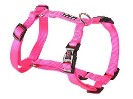 Postroj Gimborn Nylon H 2,5 x 67-90 cm růžový