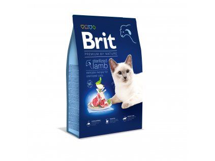 Brit Premium by Nature Cat Sterilized Lamb, 8 kg