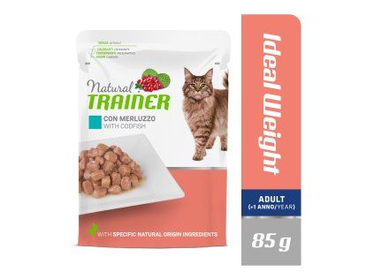 Kapsička Natural Trainer Cat IDEAL WEIGHT treska 85 g