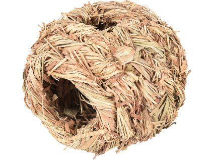 Flamingo přírodní úkryt koule SAT FRELLY GRASS BALL 4 otvory průměr 10 cm