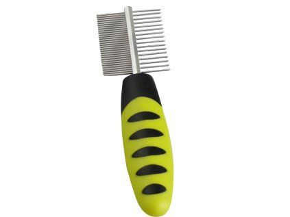Flamingo kartáč pro hlodavce COMB WITH HANDLE DOUBLE