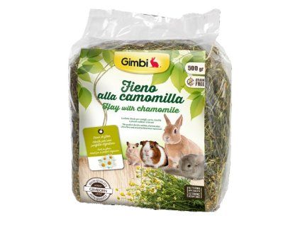 GIMBI seno pro hlodavce s heřmánkem 500 g