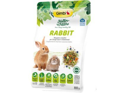 GIMBI MOTHER NATURE  králík 800g
