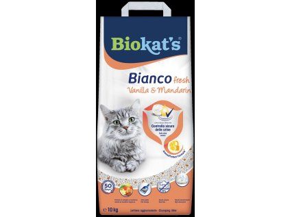 Biokat's Bianco Fresh podestýlka vanilka a mandarinka 10kg