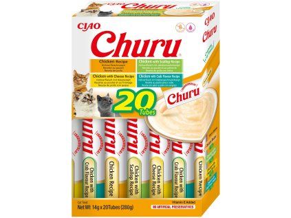 Churu cat masové pyré mix - kuře 280 g (balení)