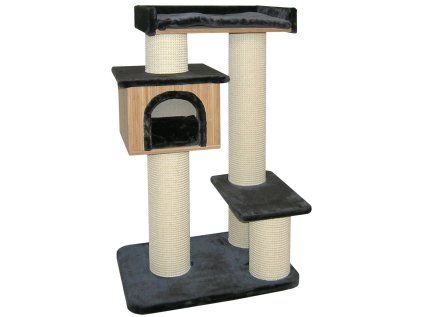 CATGATO škrabadlo Bamboo Residence antracit 126 cm