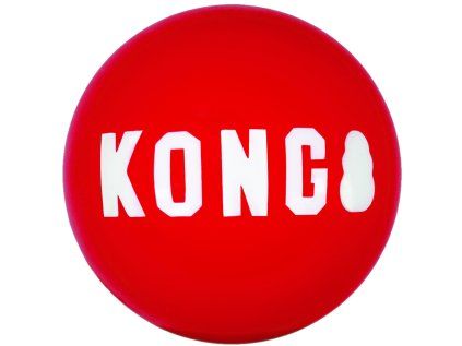 KONG Signature hračka gumový míč L 2ks