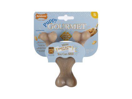 Nylabone hračka Gourmet Puppy Wishbone příchuť burákové máslo S