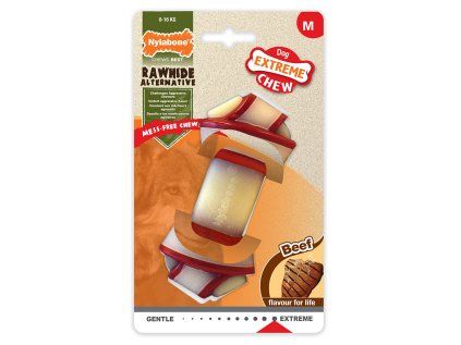 Nylabone hračka Extreme kost uzel příchuť hovězí M
