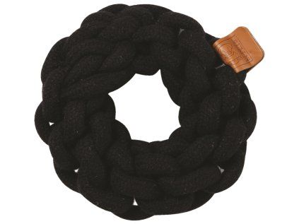 M-Pets hračka Coto bavlněný kruh černý 13cm