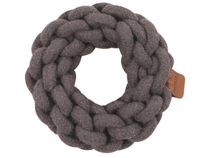 M-Pets Coto bavlněná hračka kruh, šedý 13 cm