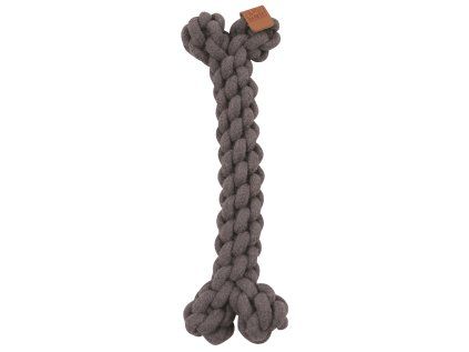 M-Pets Coto bavlněná hračka kost, šedá 30 cm