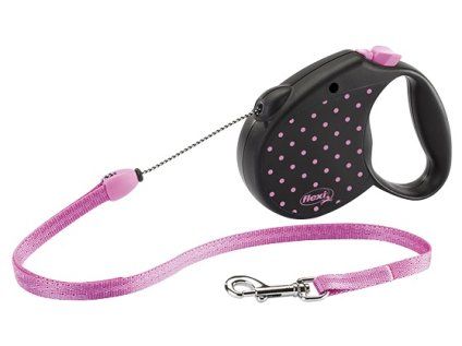 Flexi Color vodítko lanko růžové S 5m/12kg