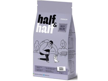 Half&Half Adult Small Breed hovězí granule pro psy 2kg