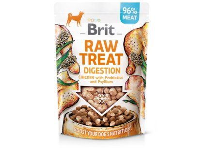 Brit RAW TREAT Digestion Chicken pamlsky pro psy 40g