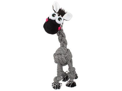 Huhubamboo hračka pro psy zebra provaz 33cm