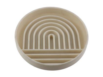 Huhubamboo miska protihltací béžová 19,8cm