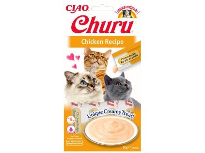 Churu cat masové pyré - kuře 4x14g