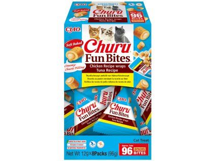 Churu Cat Fun Bites – kuřecí s náplní tuňák 8x12g