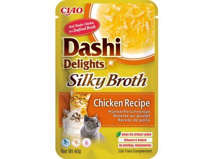 Kapsička Dashi Cat Delights Silky Broth kuřecí 40g
