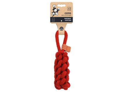 Červený bavlněný pešek pro psy 22 cm M-Pets Coto
