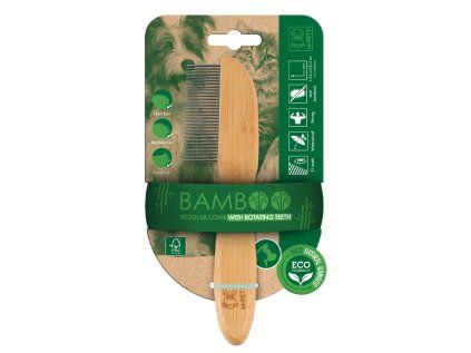 Bambusový hřeben M-Pets 31 zubů 21,5 cm