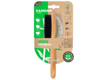 Oboustranný bambusový kartáč M-Pets