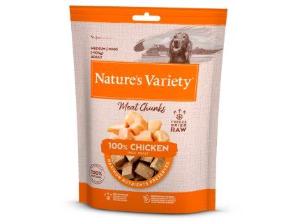 Lyofilizované kuřecí kostky pro psy Nature's Variety 50 g