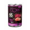 Konzerva Wellness CORE 95 Dog krocan a koza 400 g