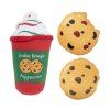 FuzzYard Xmas plyšová hračka kelímek Puppuccino a Cookies 3 ks