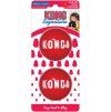 KONG Signature hračka gumový míč M 2 ks